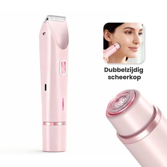 2 in 1 Dames Scheerapparaat - Oplaadbaar, zacht en effectief op alle huidzones
