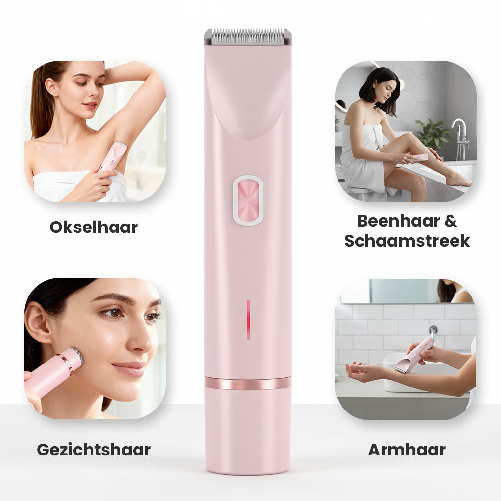 2 in 1 Dames Scheerapparaat - Oplaadbaar, zacht en effectief op alle huidzones