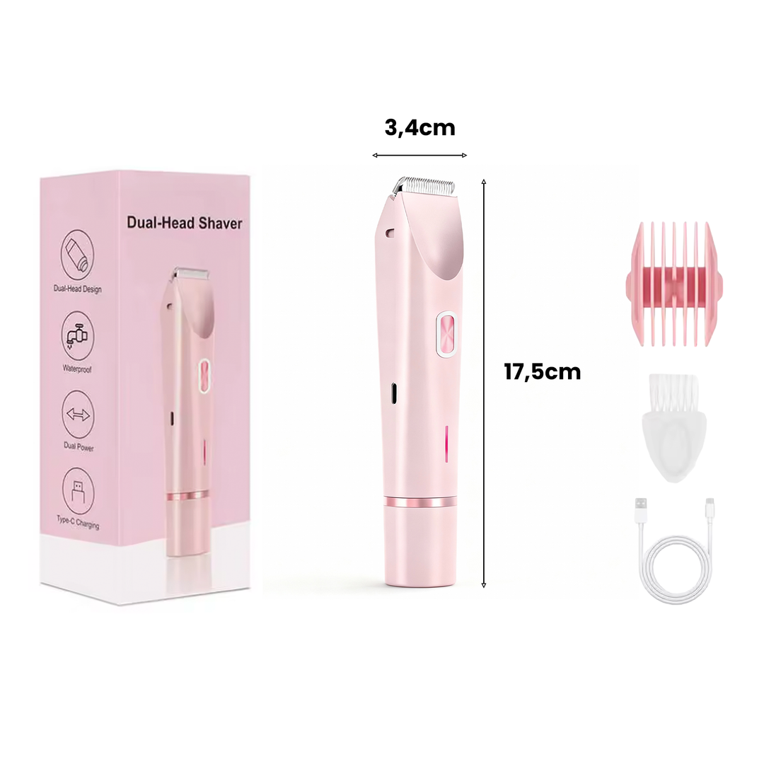 2 in 1 Dames Scheerapparaat - Oplaadbaar, zacht en effectief op alle huidzones