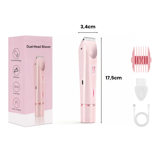 2 in 1 Dames Scheerapparaat - Oplaadbaar, zacht en effectief op alle huidzones