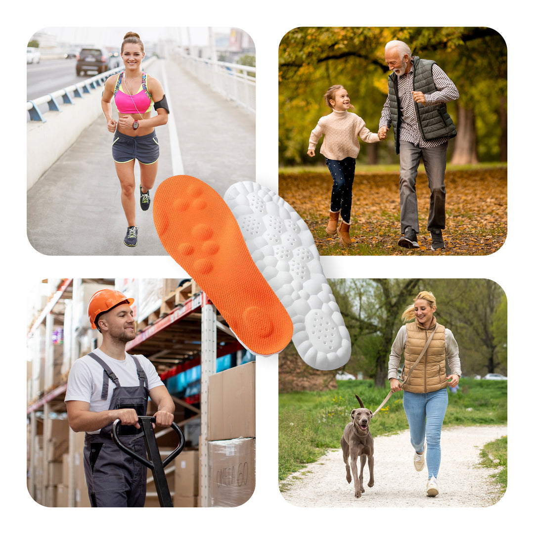 Massage Inlegzolen – Steunzolen Met Slimme Massagezones voor een Gezonde Houding en Comfort!