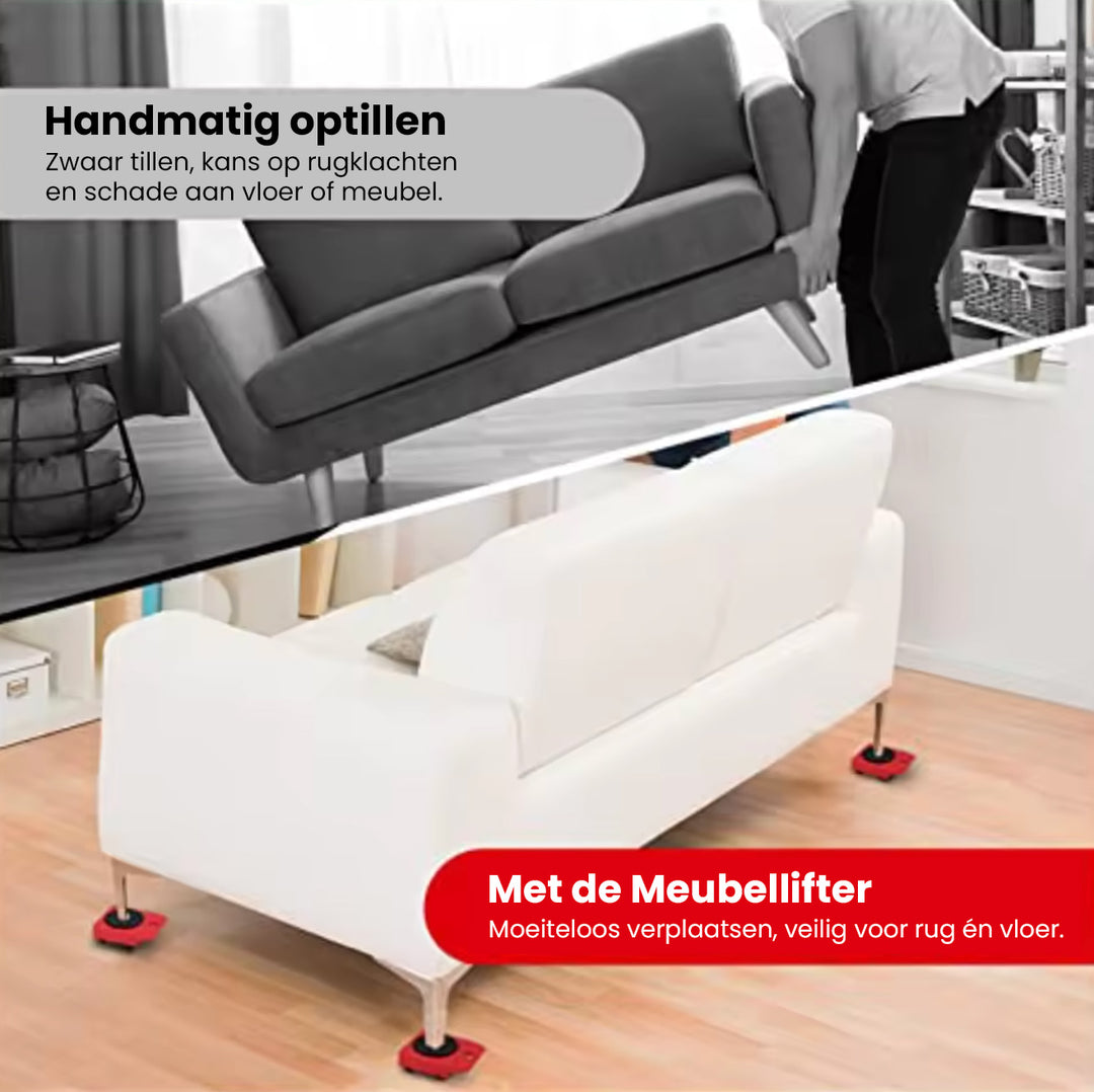 Meubellifter met Transportwielen - Alles-in-één set voor het veilig verplaatsen van meubels